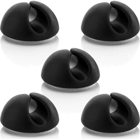 Lot de 5 attaches de câble, support et organisateur de câbles pour câbles jusqu'à 8 mm de diamètre. (1/5)