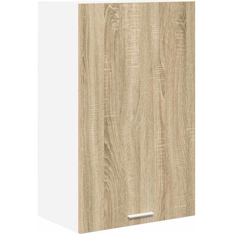 Maison Exclusive - Armadio pensile Quercia Sonoma e Bianca 50 x 31 x 80 cm
