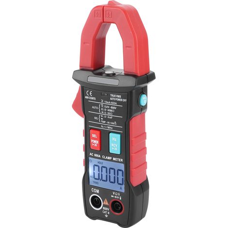 Pince ampèremètre multimètre automatique intelligente True RMS précise courant AC DC avec testeur température NCV sac transport (1/5)