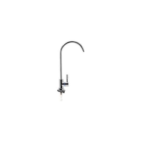 Grifo con filtro de agua, elegante grifo curvo para bebidas fabricado en aleación inoxidable, giratorio 360 grados, acabado cromado para el hogar.