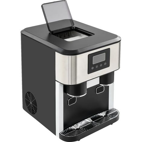 Machine à Glace, Fonctionnalité 3-en-1, Production Rapide de Glace, noir (1/2)