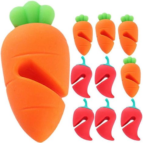Lot de 10 pinces anti-déversement pour couvercles, bouchons anti-ébullition, jolis bouchons anti-déversement pour casseroles et poêles-6.00X3.00X3.00CM-Assorted Color (1/4)