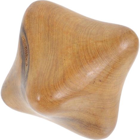 Balle de massage hexagonale en bois pour les mains, idéale pour les personnes âgées, les soins de santé et l'exercice physique. Soulagement du stress.-4.50X4.50X4.50CM (1/4)