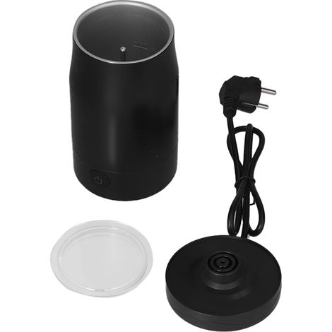 Mousseur à lait électrique en acier inoxydable, mousse à lait automatique pour café, 220V‑240V, noir - Idéal cuisine maison