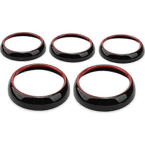 Lot de 5 autocollants rouges pour grilles d'aération de climatisation, compatibles avec les modèles Cla Gla Class W176 W246 (2012-2018). (1/5)