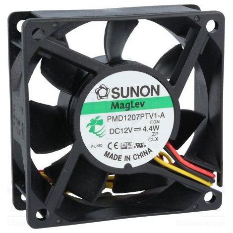 Ventilatore 12Vdc 70x70x25mm 2Wire Vapo 4,4W