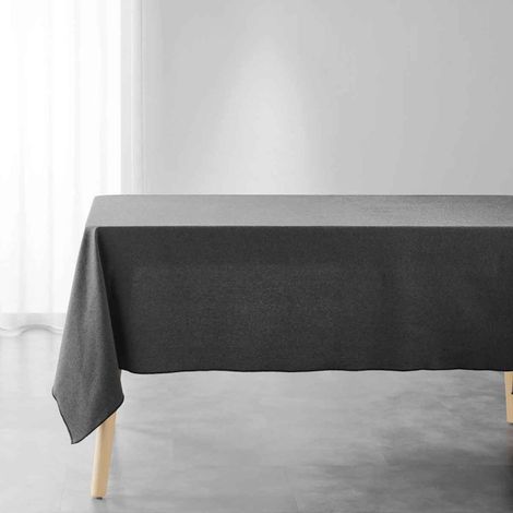 Nappe en Coton "Mistraline" 140x240cm Anthracite (1/4)
