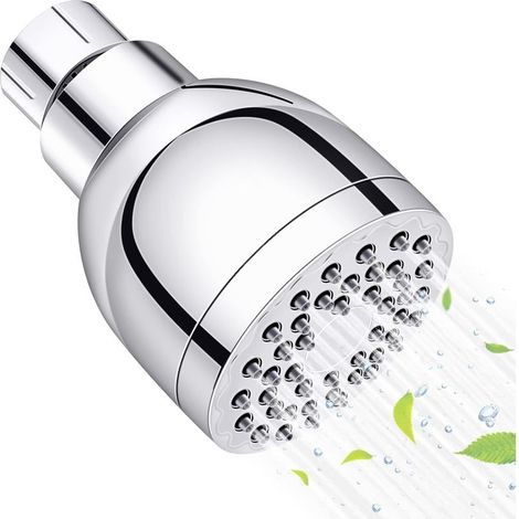 YMYNY Pommeau de Douche Haute Pression, Pomme de Douche Fixe Avec Rotule RéGlable, éConomie D'Eau en Acier Inoxydable Pour Salle de Bain, HTel, etc (1/5)
