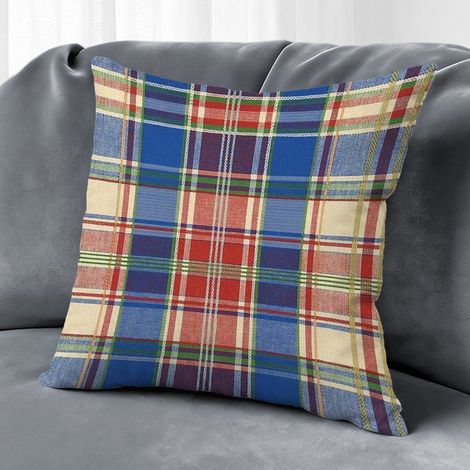 Housse de coussin imprimé symétrique, décoration canapé salon,45×45cm (1/5)