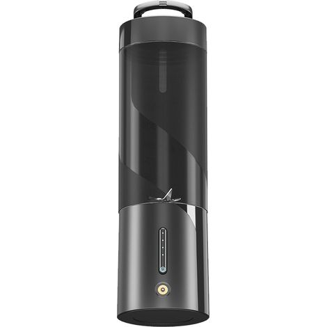 Batidora personal portátil – Capacidad de 450 ml – 15 W – Carga magnética (IPX8) – 6 cuchillas, 20.000 rpm – Negro/Blanco – ABS + acero inoxidable 304 (1/5)
