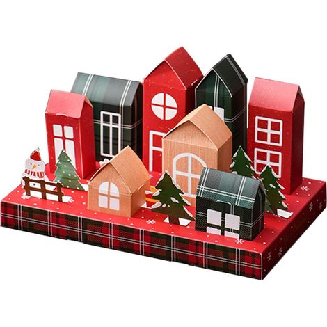 Countdown to Christmas Boxes, Empty Countdown Calendar Packing Box for  Holiday Treats, Safe Cardboard Treasure Boxes for Storing Candy, Snow Crisp, Nougat, and Cookies (1/5)