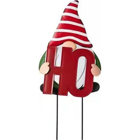de Noël extérieures Panneau de jardin double face HOHOHO