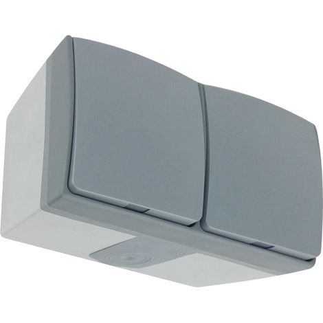 Orno AQUATIC PRO IP 55 prise double gris graphite