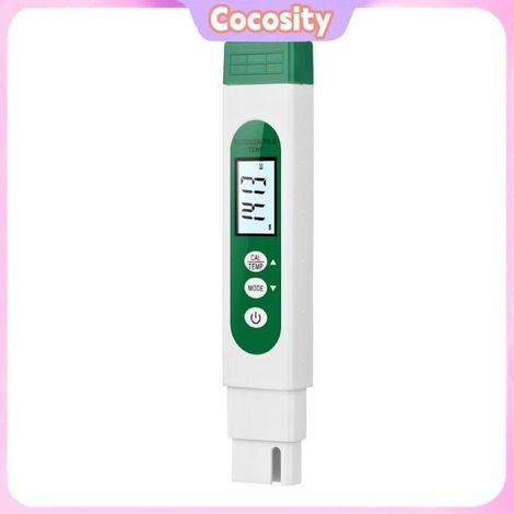 Cocosity testeur de qualité de l'eau Analyseur de qualité de l'eau multifonctionnel 5 en 1, stylo piscine ustensiles Vert et blanc (1/5)