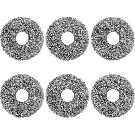 6-Piece Mop Pad Set, Cloths Compatible with Dreame L10 Ultra / L10S Pro / L10S Ultra / L10S Pro Ultra Heat / L10 Prime / L20 Ultra / X40 Ultra / Xiaomi X10+ / X20+ (1/5)