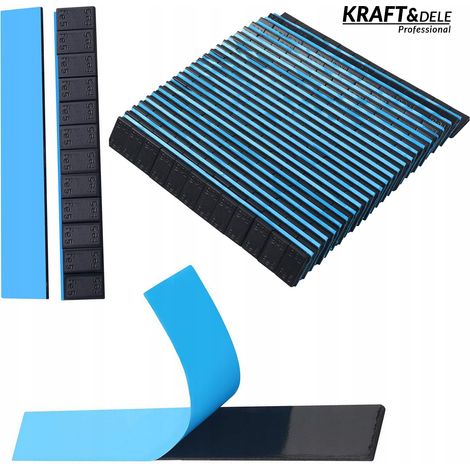 Contrapesos adhesivos para llantas de aluminio 12x5 g 50 unidades Kraft&Dele (1/5)