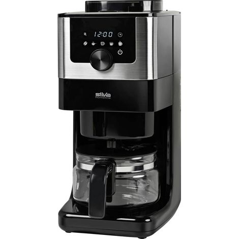 Silva Homeline KA-M 200 INOX Macchina per il caffè Nero, Inox Capacità tazze=4 Display, Caraffa in vetro, funzione macc (1/5)