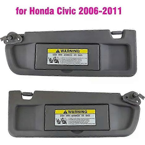 Dunkelgraue Sonnenblende, passend für Honda Civic 2006–2011. Ersetzt die Teilenummern 83230-SNA-A01ZA und 83230-SNA-A01ZB-JXLGV. (1/5)