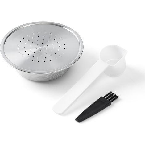BEBUSINGOTO Cápsulas de café reutilizables de acero inoxidable de malla fina, extraíbles y fáciles de limpiar para Senseo HD7801 (1/5)