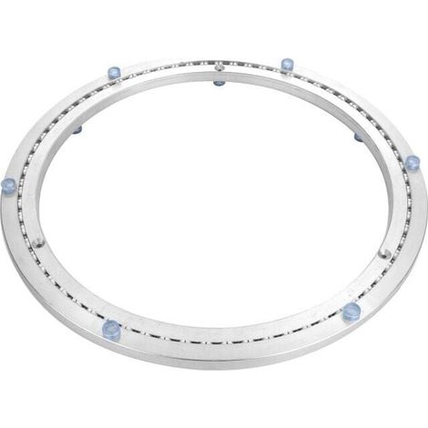 Plateau tournant métallique à roulement à billes à une rangée, base pivotante ronde, rotation à 360°, pour charges lourdes, ø 35 cm (1/5)