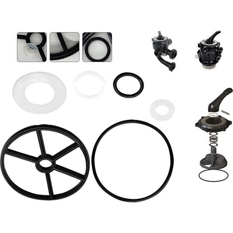 Pool sand filter parts, spider seal kit, Hayward Vario Flo 2-inch multiport replacement valve, compatible with Hayward 1 1/2" kit SP0710 SP0710X SP0711 SP0712