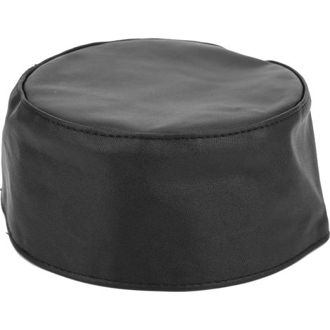 Chapeau de Prière Musulman en Cuir de Chèvre, Élégant Foulard Homme, Accessoire Traditionnel Noir Taille 57