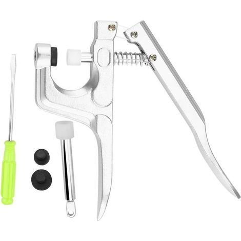 Kit de manivelle Chengze pour boutons-pression Moules multi-tailles T3/T5/T8 Outil manuel de pose de boutons-pression (Conçu pour les boutons-pression en résine/plastique) (1/4)