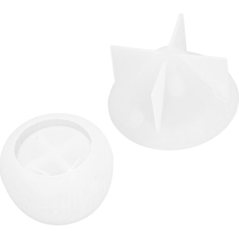 Moule en silicone réutilisable en forme de champignon avec couvercle pour bocaux de conserve, récipients extensibles en silicone pour conserver la cire de bougie et le savon. (1/5)