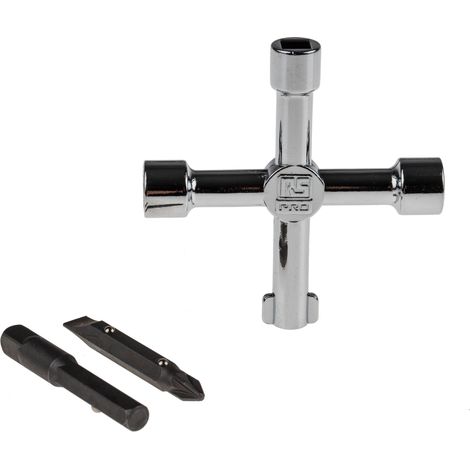 Clés en croix de commande 5 profils , Zinc moulé sous pression ( Prix pour 1 )