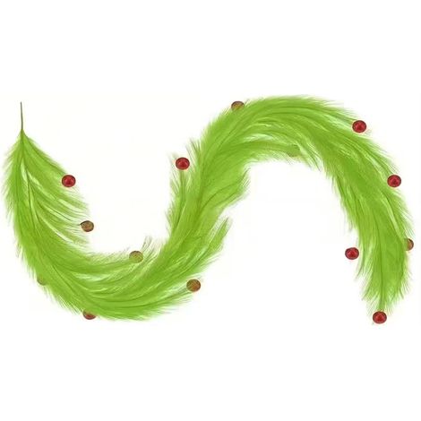 Guirlande De Noël - Guirlande Artificielle En Plastique Souple Avec Boules - 180 Cm - Pour Décoration Intérieure Et Extérieure - 1 Pièce (1/5)