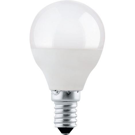 Eglo E14 LED, lampadina a forma di goccia, 5 Watt (equivalente a 40 Watt), 470 lumen, 4000k, lampadina bianco neutro, luce bianco opalino, P45, Ø 4,5 cm