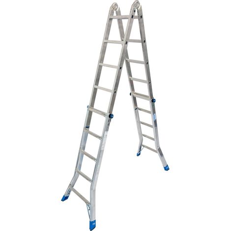 Krause Aluminium-Gelenk-Teleskopleiter STABILO 6,05 m Teleskopleiter