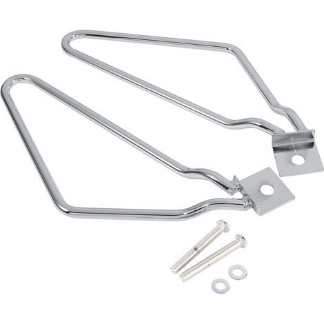 2 supports de montage pour sacoches de moto, argent pour XL883/1200 HD1450/1584 (1/5)