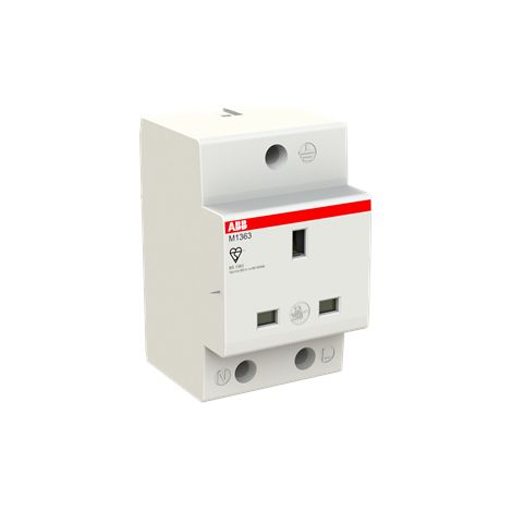PRISE DE COURANT MODULAIRE UK 13A M1164 2CSM259343R0721 ABB 425934 (1/3)