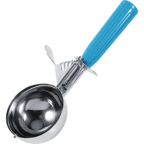 Cuillère à glace et fruits en acier inoxydable, manche en plastique, outil de cuisine pratique (5,7 cm) (1/5)