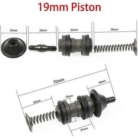 Kits de réparation de piston de frein 175 mm, 175rc, 19 mm, 19rcs, accessoires de réparation pour maître-cylindre de moto et embrayage moto (1/5)