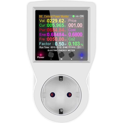Compteur d'énergie WiFi Moniteurs Compatible avec l'application Smart Life Moniteur de consommation d'électricité pour la Maison, l'hôtel et Le Bureau (1/5)