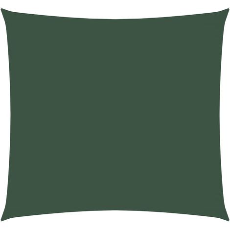 Maison Exclusive - Vela Parasole in Tela Oxford Quadrata 4x4 m Verde Scuro