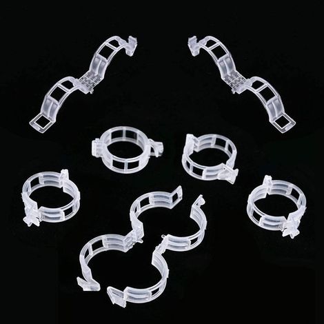 Jardinage Garden Plantes Fixation Clips, pour Tomates, Roses, Concombres et Autres Plante de Vrille, Légumes Vigne Tiges de Croissance Droit et Plus Sain (100 Pcs) (1/5)