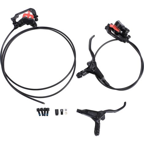 GARRYFIZH Frein à disque hydraulique 4 pistons, étrier avant/arrière, pour vélo (1/5)
