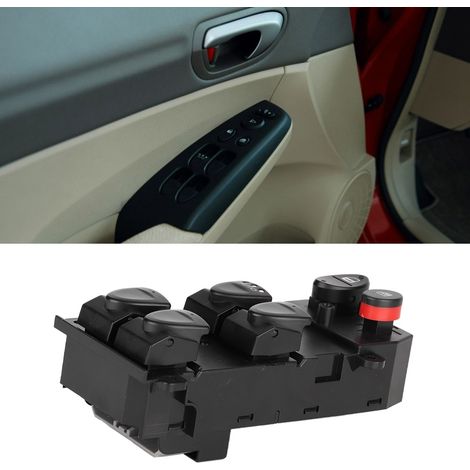 Interrupteur de lève-vitre électrique avant gauche pour Civic 2006-2011, commutateur de commande de fenêtre conducteur, pièce 35750-SNV H51 (1/5)
