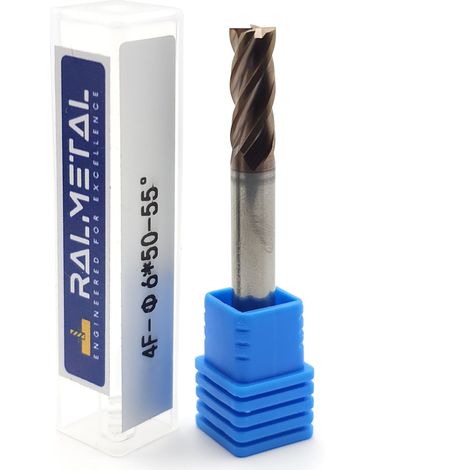Vollhartmetall-Fräser 6 x 15 x 50 mm, 4 Schneiden, 55 HRC (1/5)