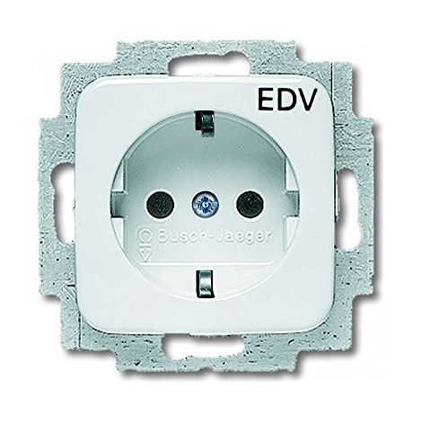 Busch-Jaeger 20 EUC/DV-214 toma de corriente CEE 7/3 Blanco