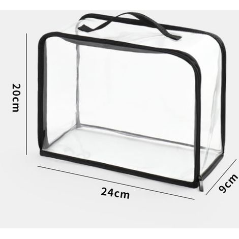 Sac de rangement, organisateur de dressing, présentoir pour articles de luxe, housse de protection transparente anti-poussière, anti-moisissure et anti-humidité (1/5)