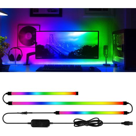 Bande Lumineuse Led - Synchronisation Écran Pc - Pour Monitor 27 Pouces 3 Côtés - Kit Complet Avec Câble Usb (1/5)