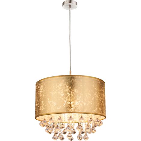 Globo - lámpara colgante - Amy - dorado - metal - Ø 40cm - E27 - (1/5)