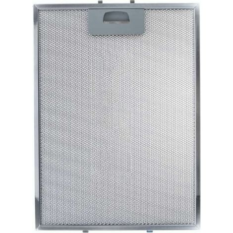 Filtro Aluminio Teka DBE 60 INOX  Medidas 370 x 271 mm  Recambio Original 81460065  Filtro Antigrasa Metálico con Pestaña