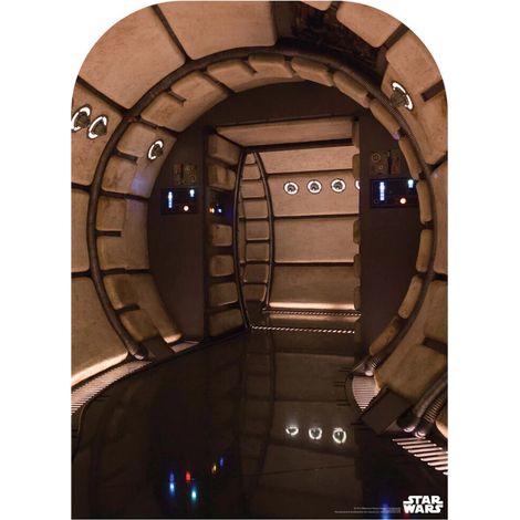 Figurine en carton backdrop Star Wars Décor couloir du Faucon Millenium Haut 130 CM (1/5)