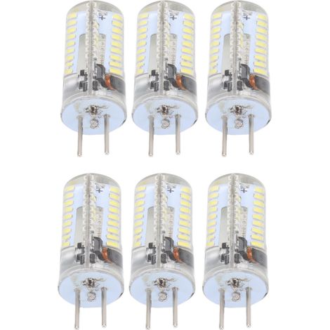 GY6.35 5W 72LED LED-Lampe, 6 Stück, kaltweißes, maisgelbes Licht für Deckenleuchten, Kronleuchter, Wandleuchten und Tischlampen. CE/RoHS-zertifiziert. (1/5)