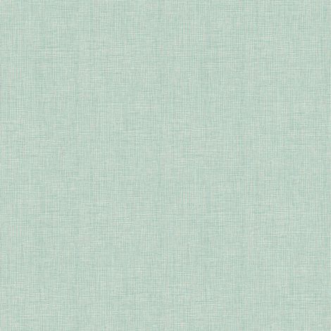 Papier peint vert pour entrée | Papier peint intissé effet textile vert idéal pour chambre adulte | Tapisserie verte salon moderne - 10,05 x 0,53 m (1/5)